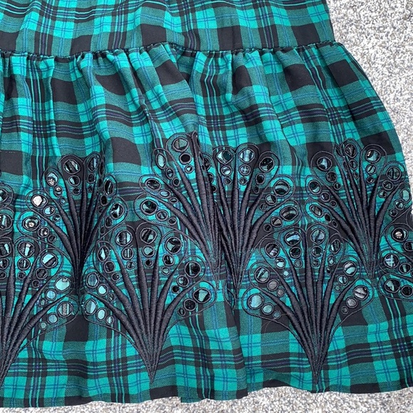 Draper James Off the Shoulder Tie Waist Dress in Angie Plaid - Picture 3 of 7